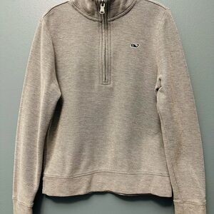 Vineyard Vines Men's Gray Zip-Up Sweater